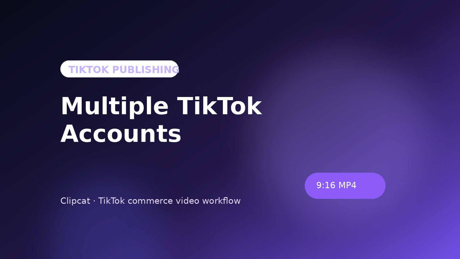 An AI workflow for publishing videos to multiple TikTok accounts