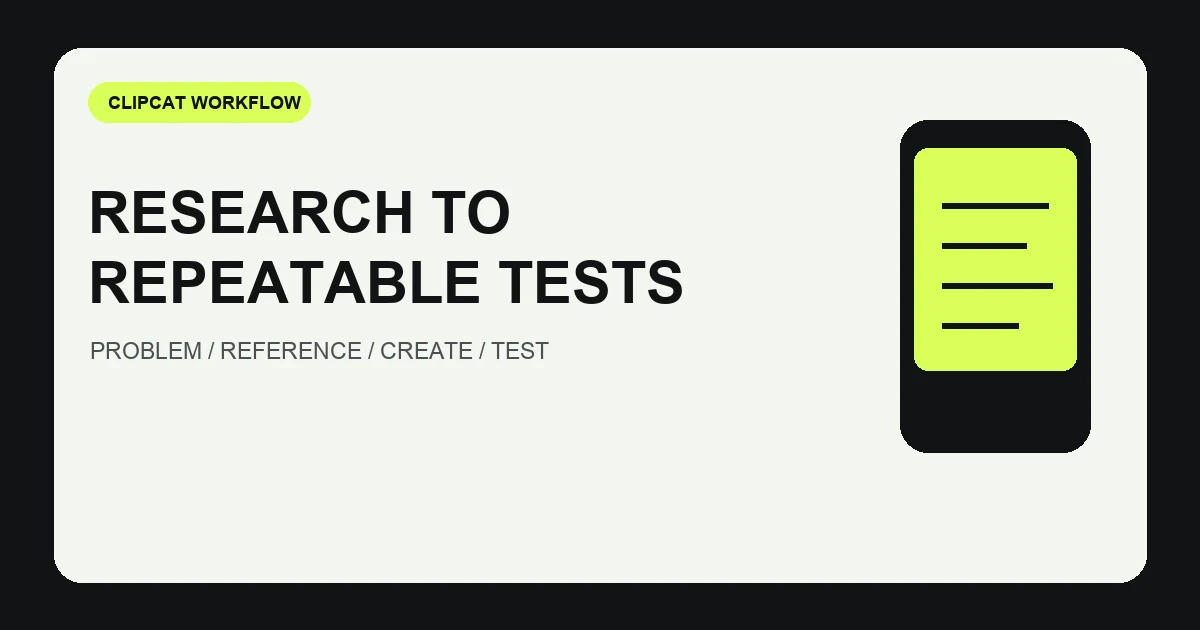 TikTok ecommerce workflow from creative research to AI video testing
