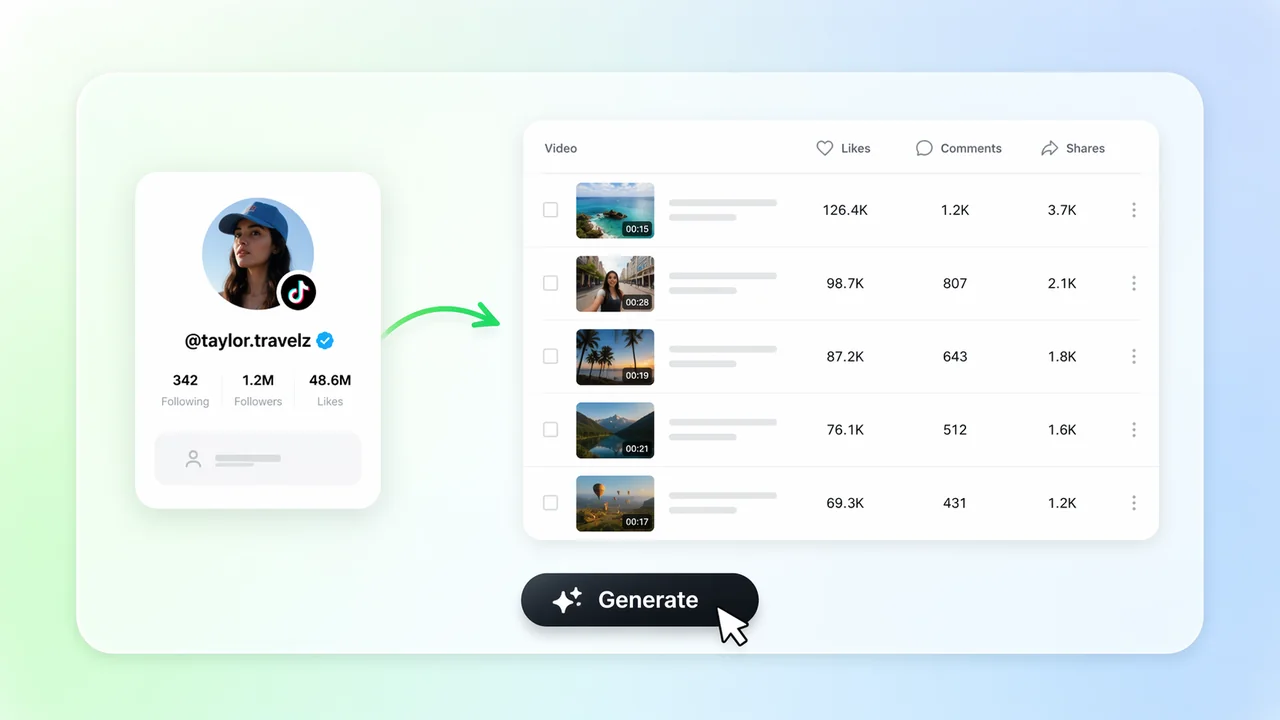 Extract Creator Videos