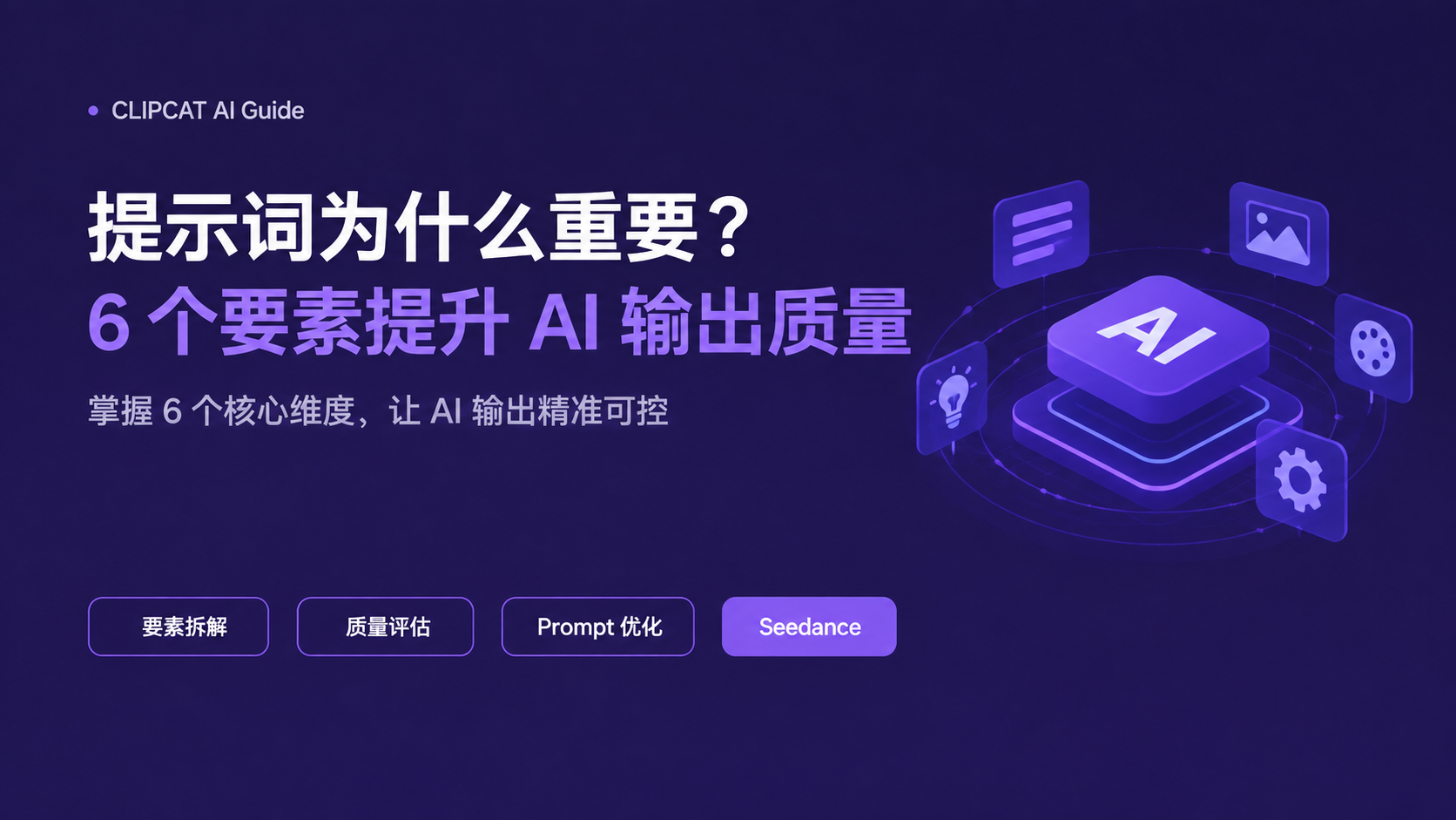 提示词为什么重要？6 个要素提升 AI 输出质量