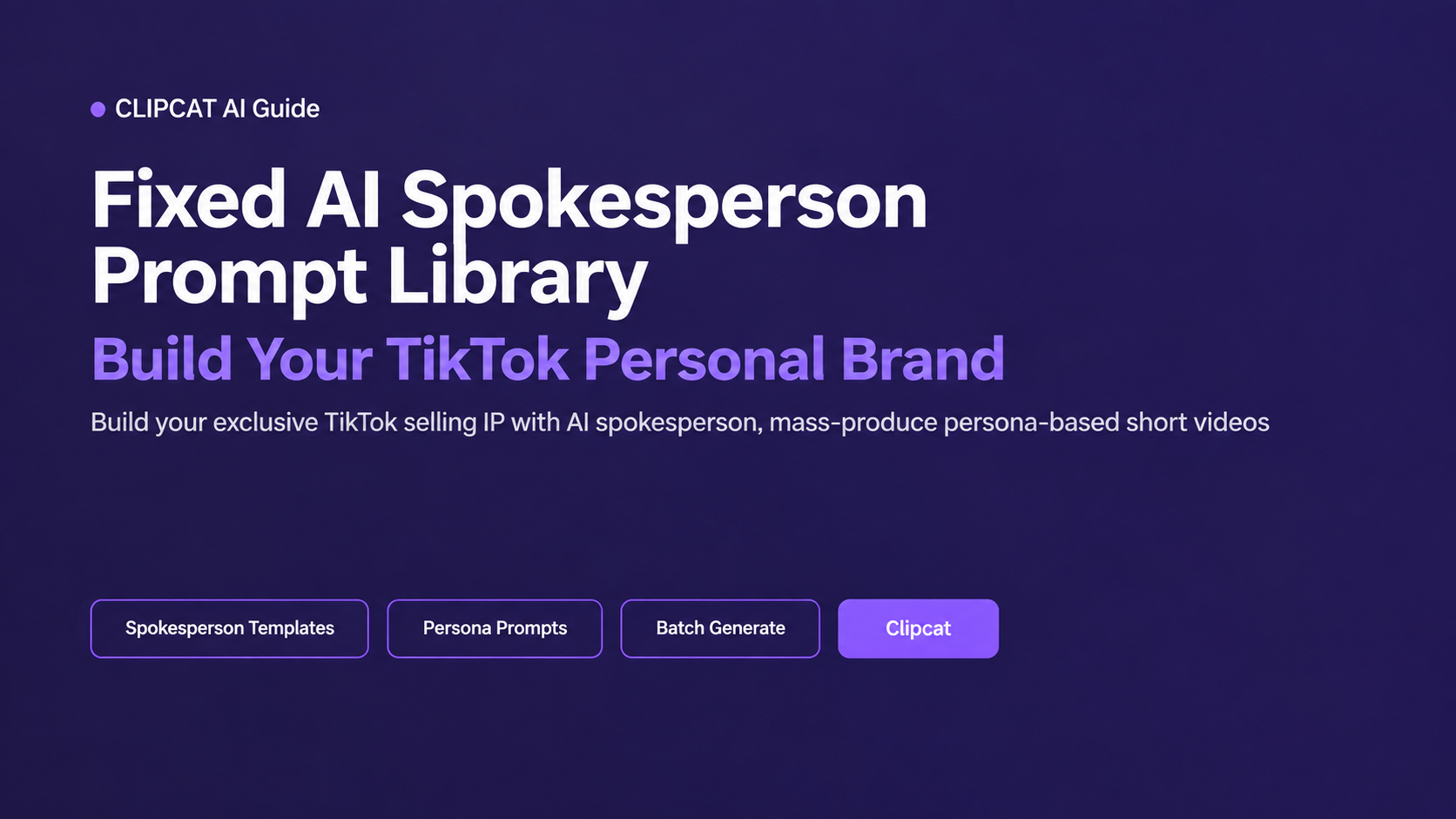 Digital Human Prompts for TikTok Creator IP