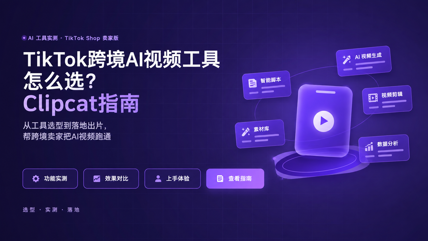 TikTok跨境AI视频工具怎么选？Clipcat指南
