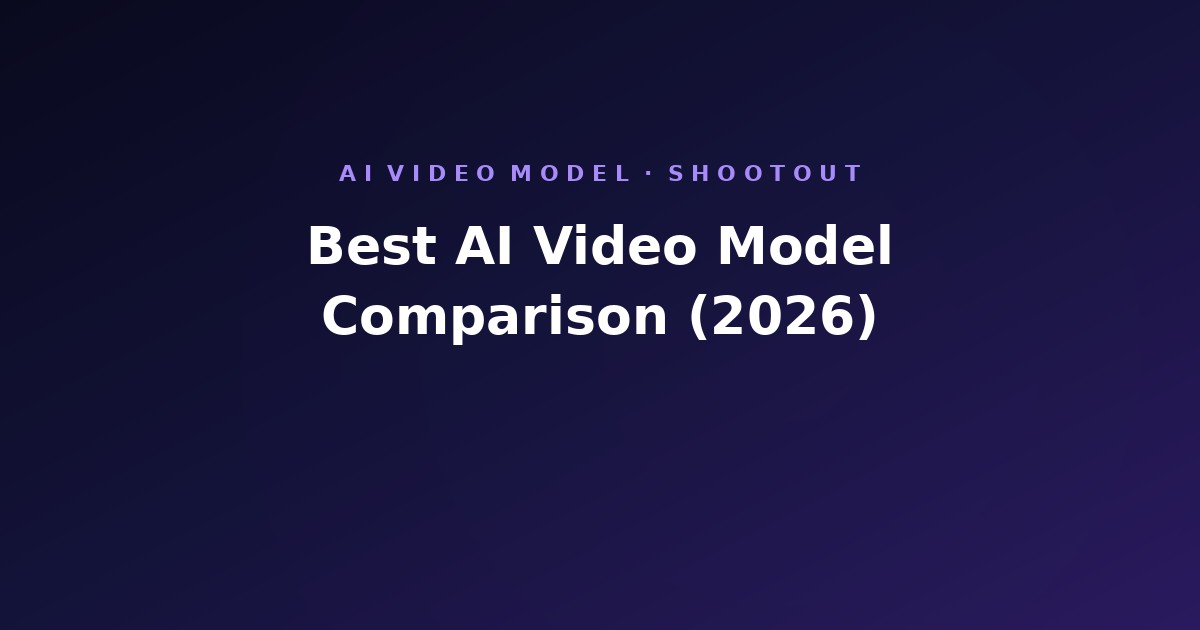 Best AI Video Model Comparison 2026: Seedance / Veo / Grok Imagine / Sora