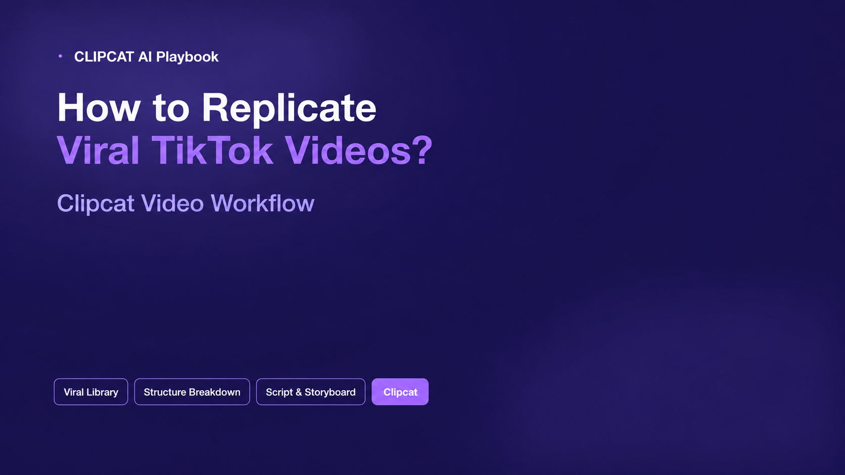 How to Recreate Viral TikTok Videos | Clipcat Workflow
