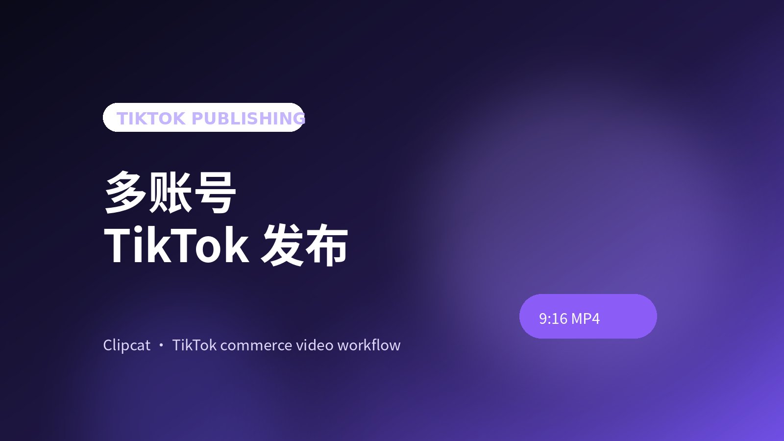 多个 TikTok 账号发布视频的 AI 工具