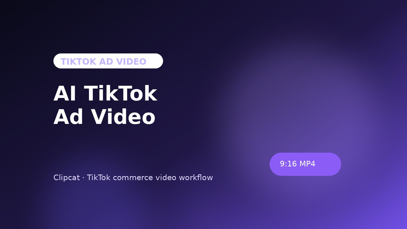 AI TikTok Ad Video Generator
